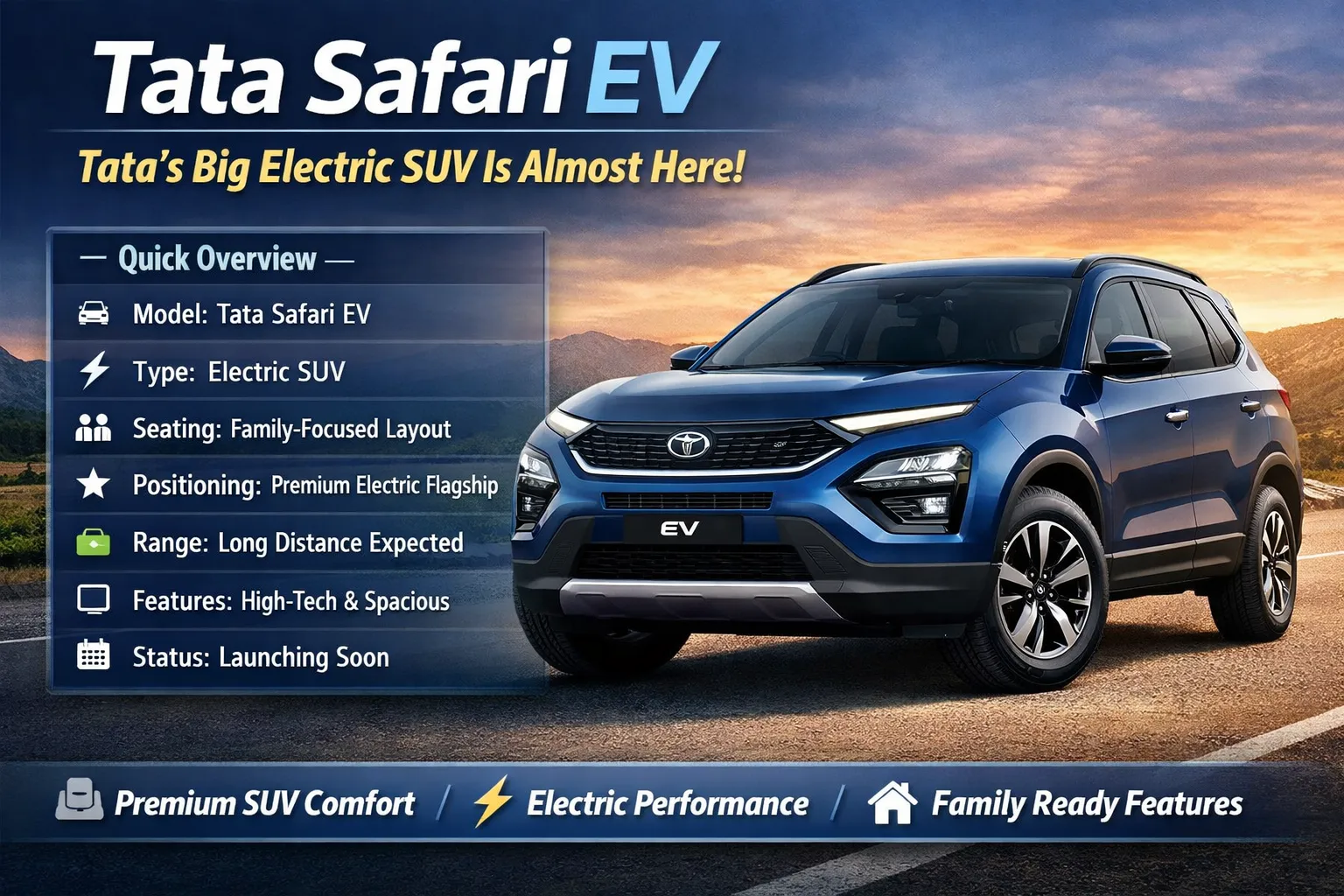 Tata Safari EV Everything We Know So Far About Tata’s Big Electric SUV